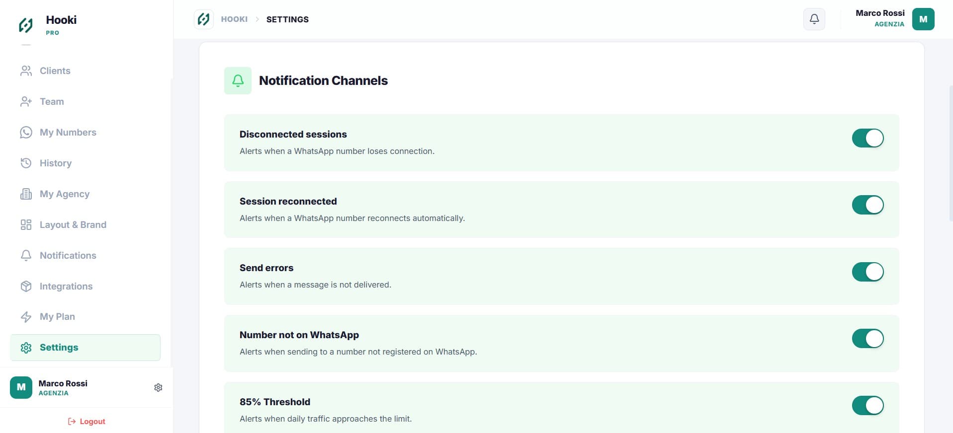 Hooki Pro — cloud session, no phone dependency